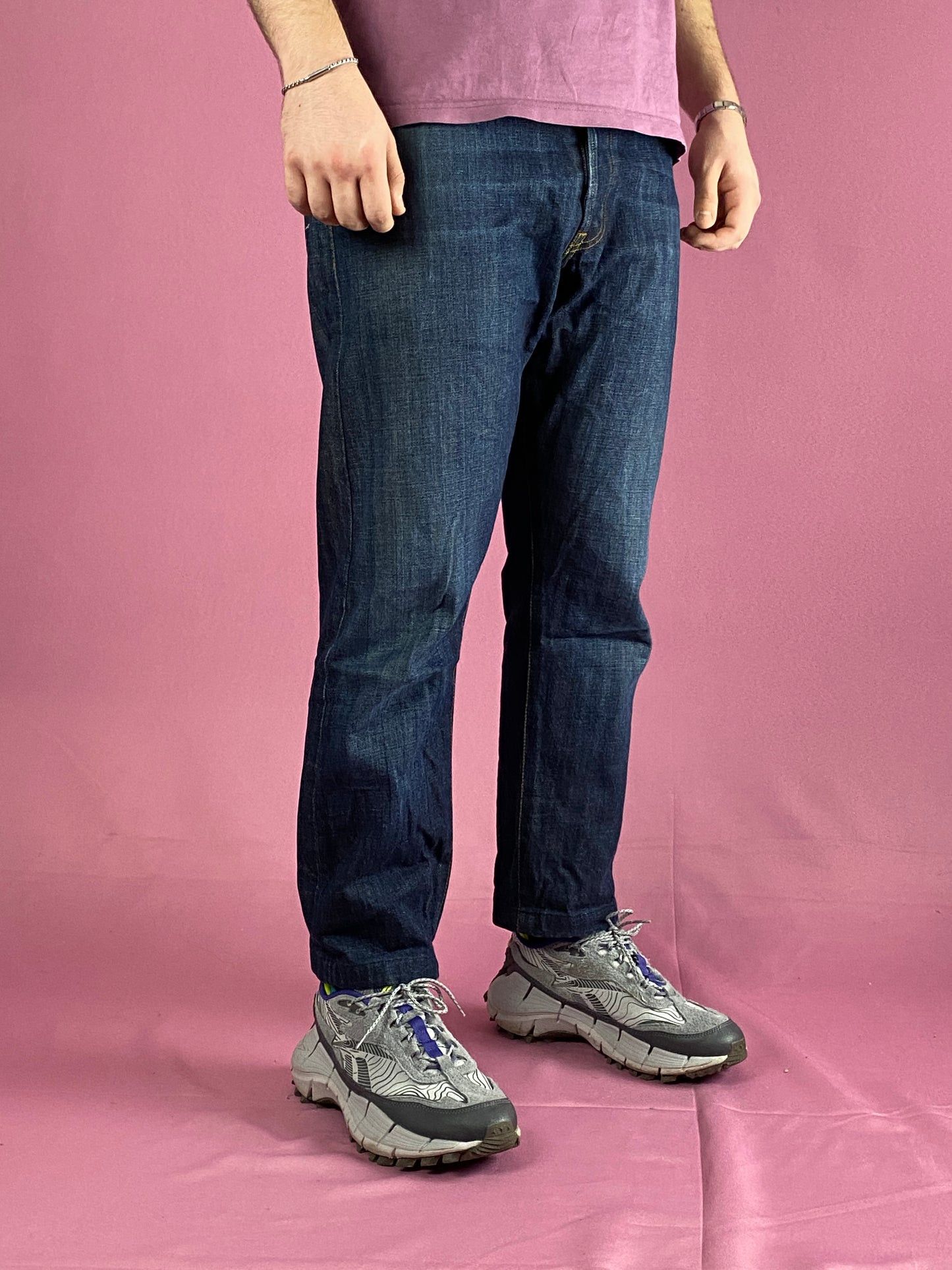 Stone Island × Vintage Stone Island Denim Vintage Men's Shortened Jeans - 40 Size US 40 / EU 56 - 2 Thumbnail