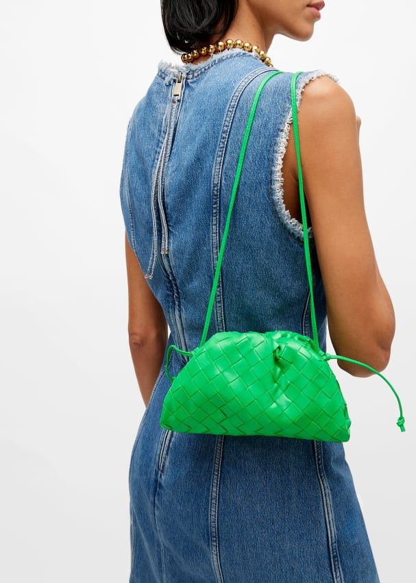 Bottega Veneta o1loc1c0824 Size: OS / Mini Pouch in Green Size ONE SIZE - 2 Thumbnail