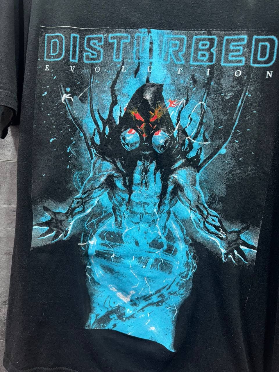 Band Tees Disturbed Black Evolution Concert Tour Band Rock Metal Size US M / EU 48-50 / 2 - 9 Thumbnail