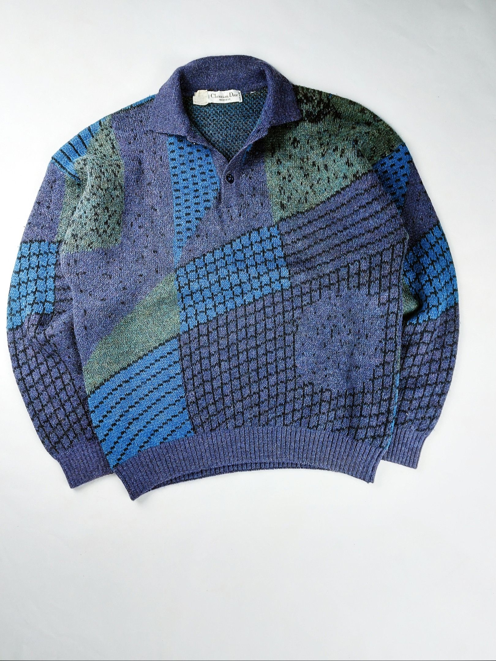 Dior × Vintage Vintage Christian Dior wool Sweater L Size US L / EU 52-54 / 3 - 4 Thumbnail