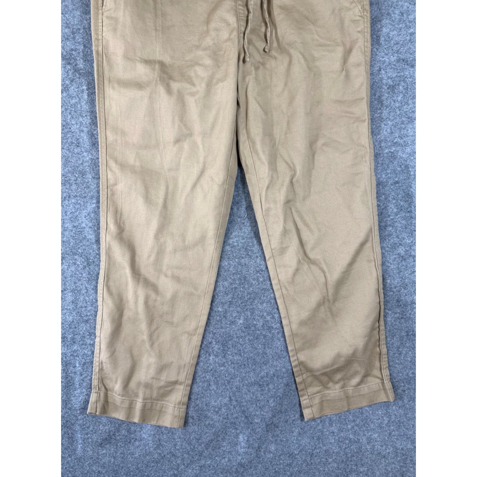 Gap VINTAGE Gap Pants Womens M Khaki Drawstring Slash Pocket Straight Leg Pull On Ankle NWT Size 32" / US 10 / IT 46 - 4 Thumbnail