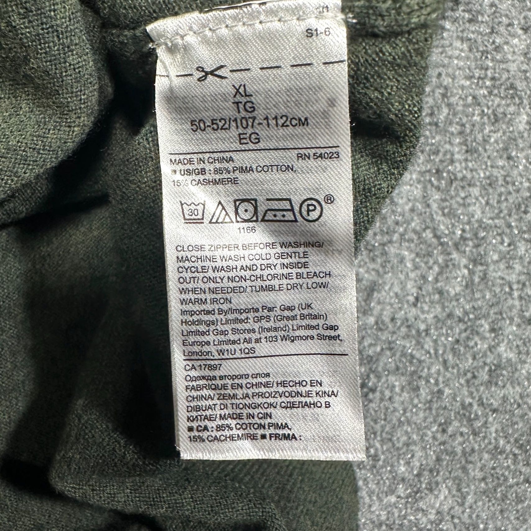 Banana Republic Banana Republic Sweater Mens XL Pullover 1/4 Zip Green Cashmere Cotton Knit Ribbed Hem Zipper Long Sleeve Vintage: No Size US XL / EU 56 / 4 - 6 Thumbnail