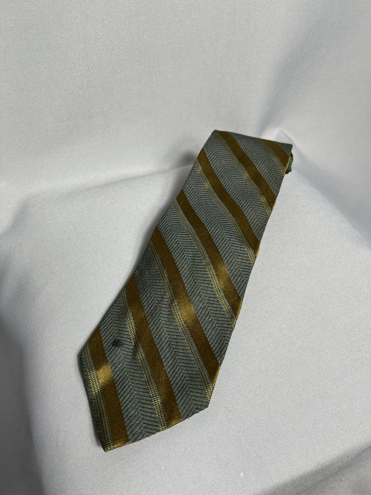 Valentino Valentino Cravatte tie mens gold striped italy Size ONE SIZE - 2 Thumbnail