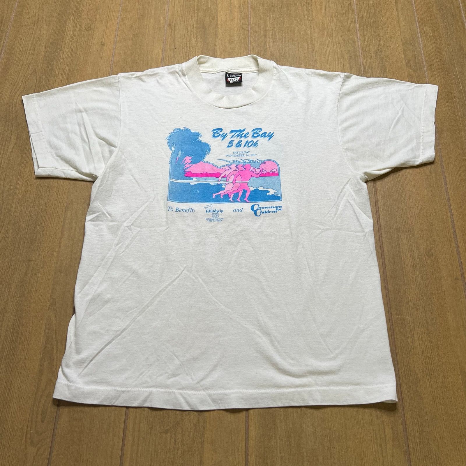 Vintage Vintage 1987 By The Bay 5K 10K T Shirt Screen Stars USA L Size US L / EU 52-54 / 3 - 1 Thumbnail