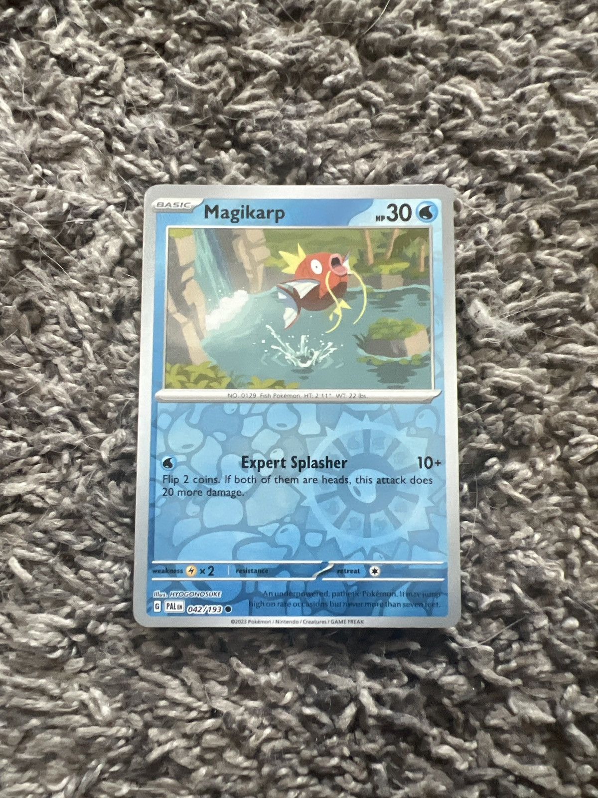 Hypebeast × Nintendo × Pokemon 2023 Pokémon Magikarp Basic Card | Grailed