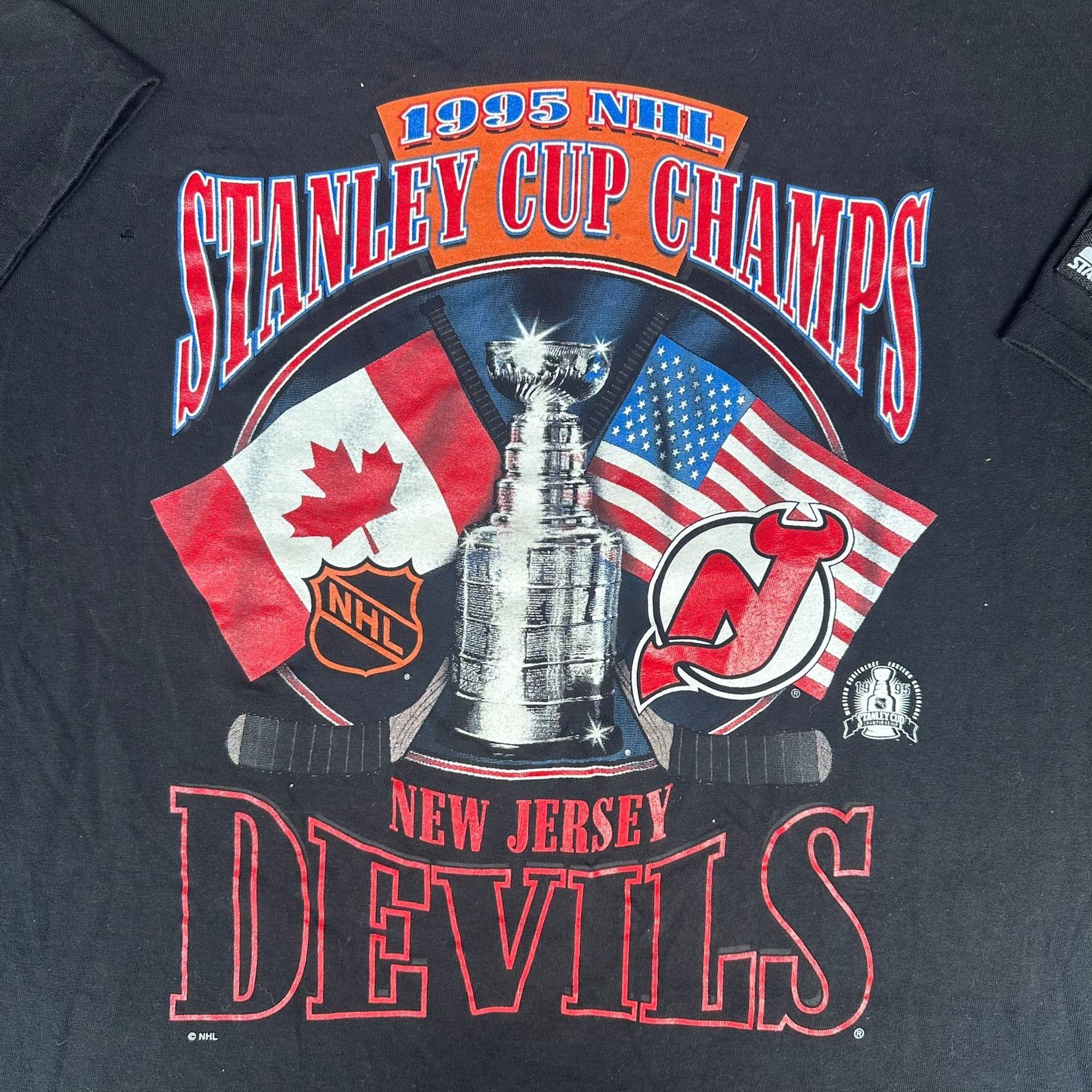 Starter Vintage 90s Starter New Jersey Devils Stanley Cup Champs 199 Size US XXL / EU 58 / 5 - 2 Thumbnail