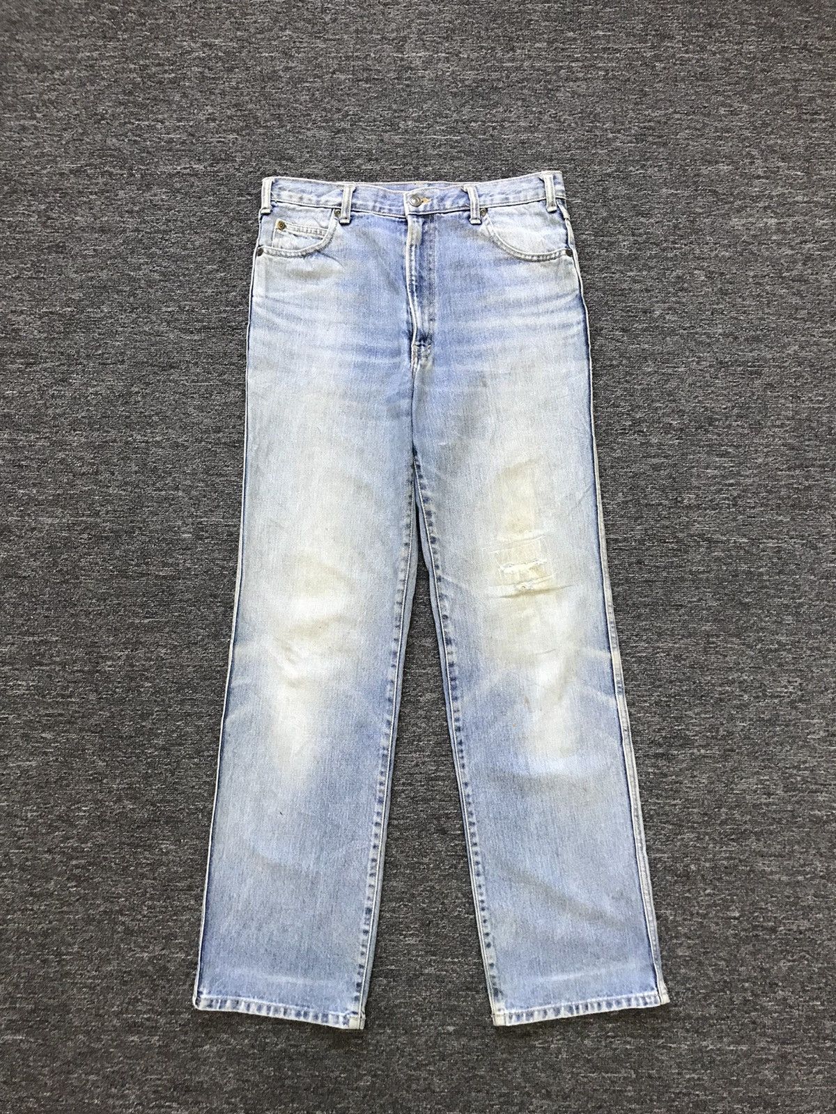 image of Vintage Distressed Denim Pants in Blue, Men's (Size 30)