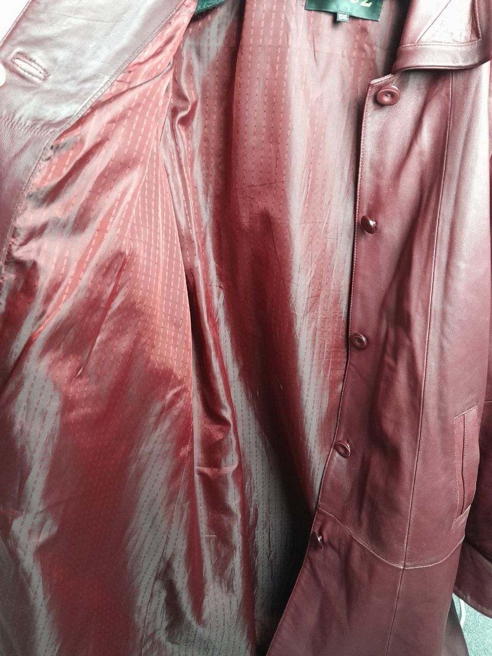 Other Vintage Leather Belted Trench Coat with Fringe - 2XL Size XXL / US 16-18 / IT 52-54 - 11 Thumbnail