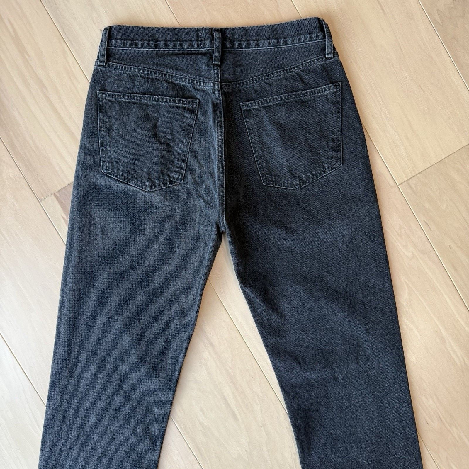 Agolde Agolde Jeans Black 90s Pinch Waist High Rise Straight Glam Size 30" / US 8 / IT 44 - 8 Thumbnail