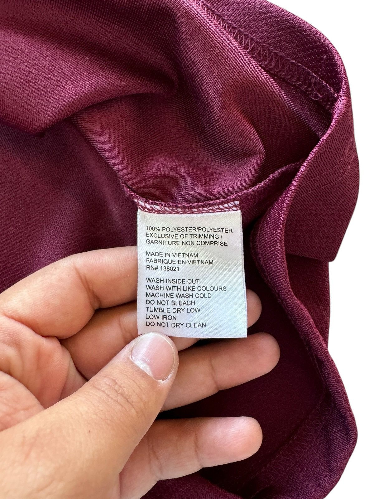 Other × Vintage Vintage Oversized Tron Blank Burgundy Baggy Hockey Jersey Size US L / EU 52-54 / 3 - 4 Thumbnail