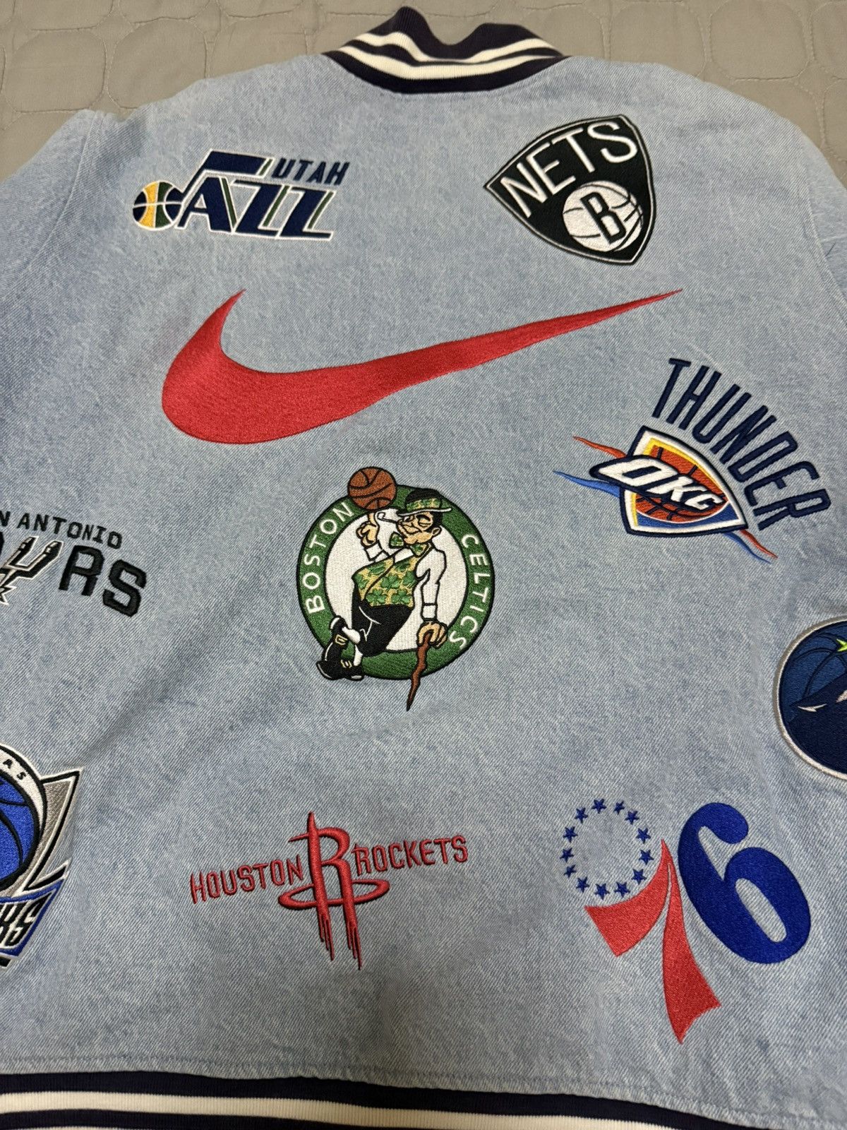 NBA × Nike × Supreme Supreme nba Jacket nike teams warm-up Jacket bomber Jacket Size US XL / EU 56 / 4 - 3 Thumbnail