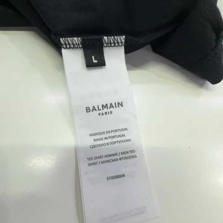 Balmain Balmain Black Short Sleeve T-Shirt for Men -2507 Size US L / EU 52-54 / 3 - 6 Thumbnail