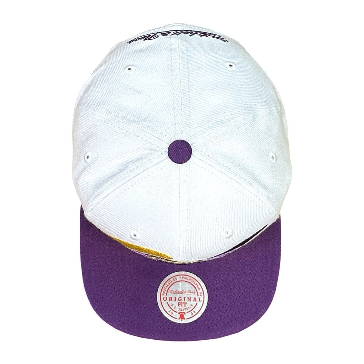 Mitchell & Ness × NBA Mitchell & Ness L.A. Lakers Shark Tooth SnapBack Size ONE SIZE - 5 Thumbnail