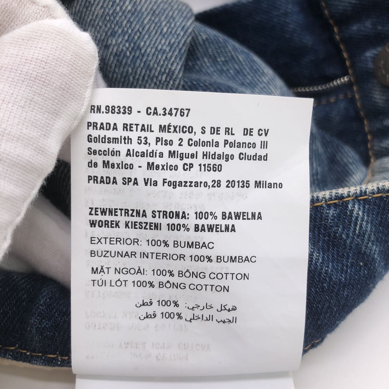 Prada Prada Triangle Logo Mid-rise Slim Flared Denim Pants K26WX Size US 27 - 8 Thumbnail