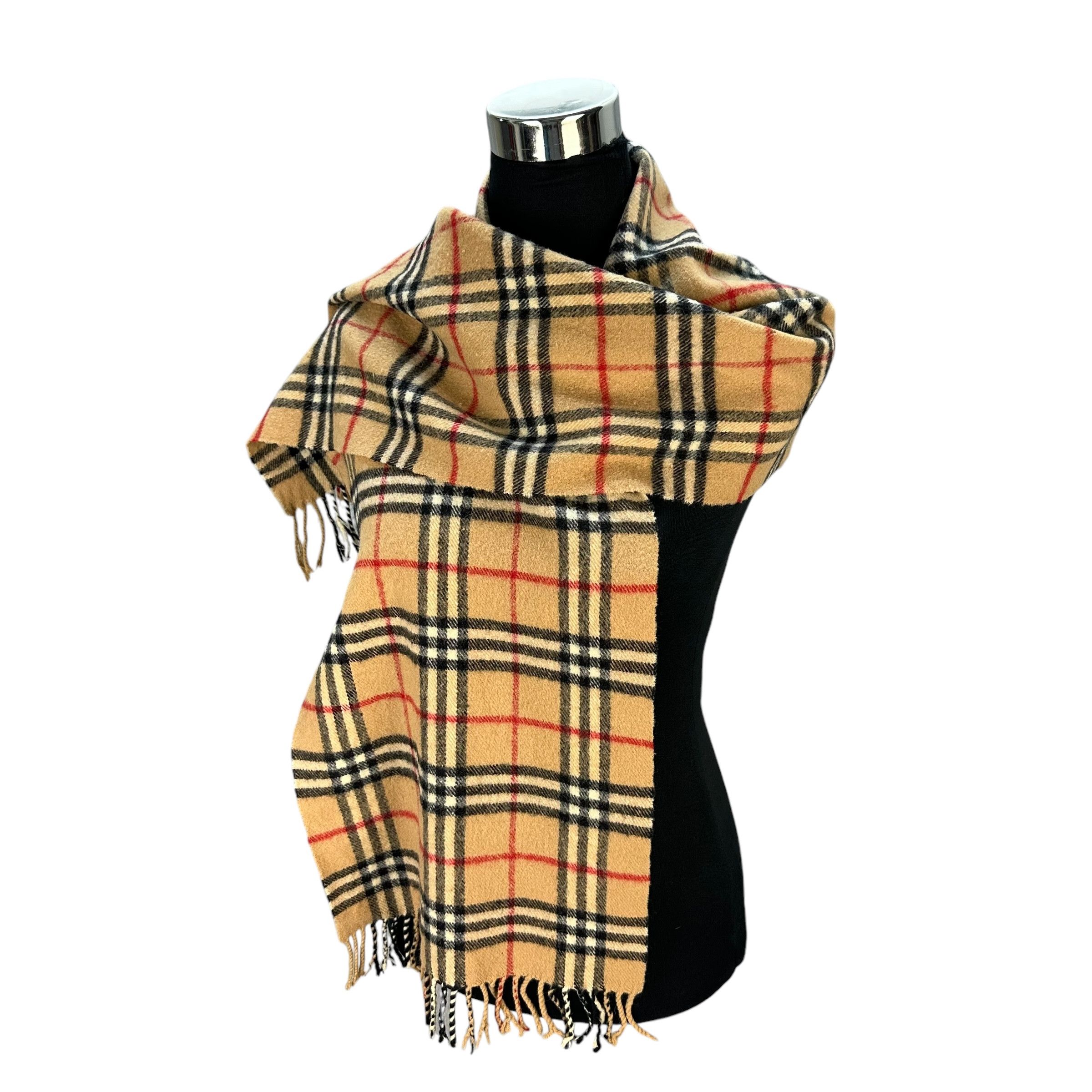 Burberry 90's BURBERRY Nova Check Muffler Neckwear Scarf #A68-1643 Size ONE SIZE - 1 Thumbnail