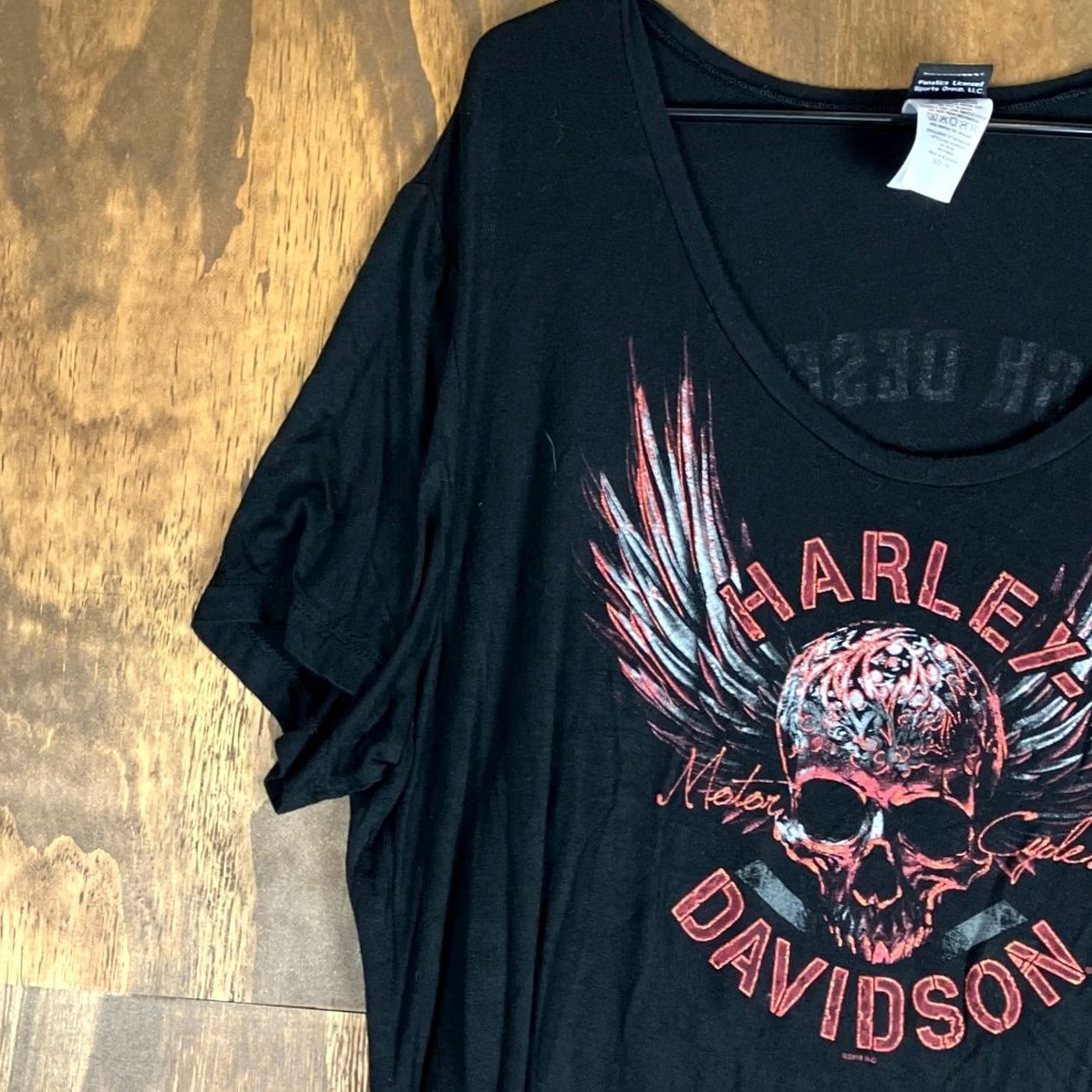 Harley Davidson Harley Davidson Womens Shirt Black Skull High Desert Boise Idaho Stretch 1X Size XL / US 12-14 / IT 48-50 - 4 Thumbnail