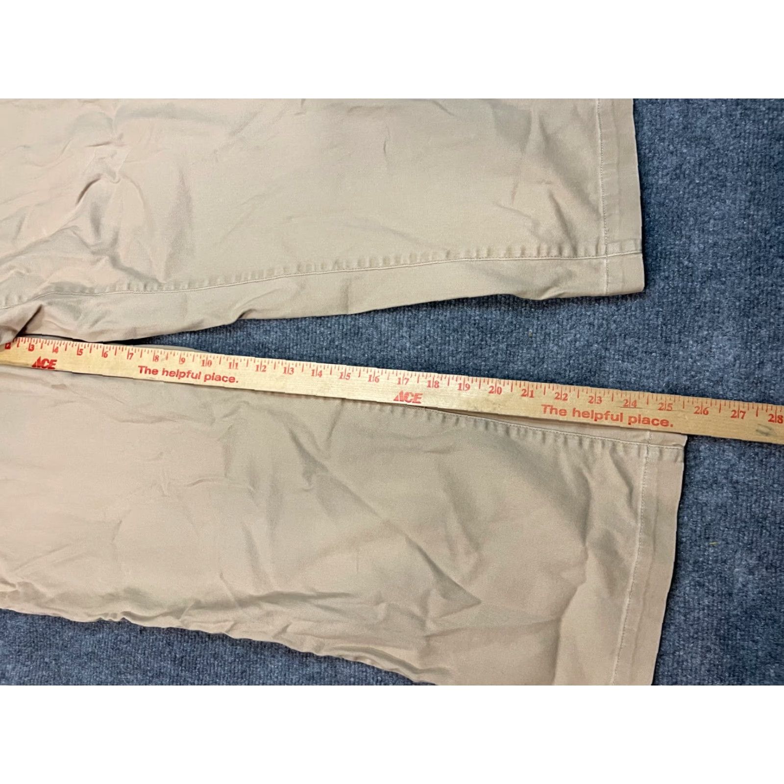 Vintage Chico's Additions Pants Womens Size 2 Short Beige Cotton Spandex Flat Elastic Waist Pockets Ruched Ankle Casual Travel Shirt Women? Size 26" / US 2 / IT 38 - 2 Thumbnail