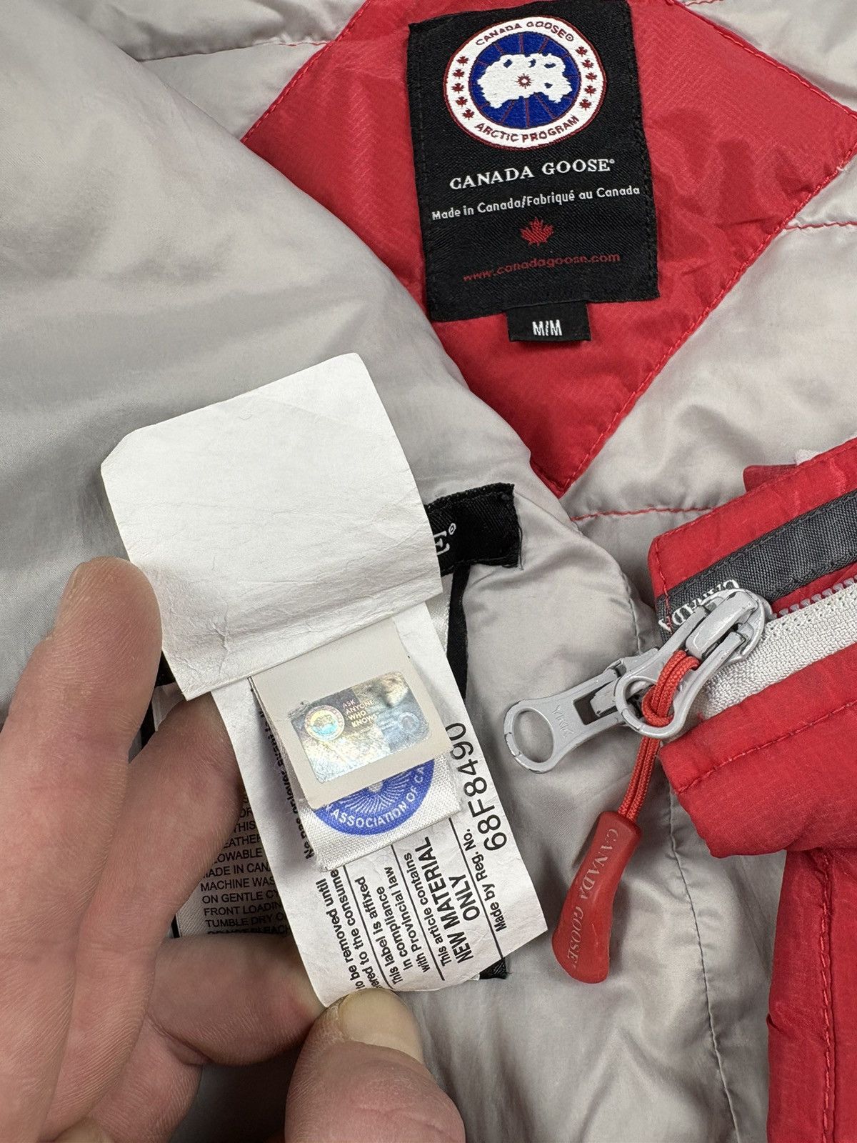Canada Goose Brookvale Hoody High Down Full-Zip Sweater Winter Puffer Jacket Bomber Windbreaker Size M / US 6-8 / IT 42-44 - 7 Thumbnail