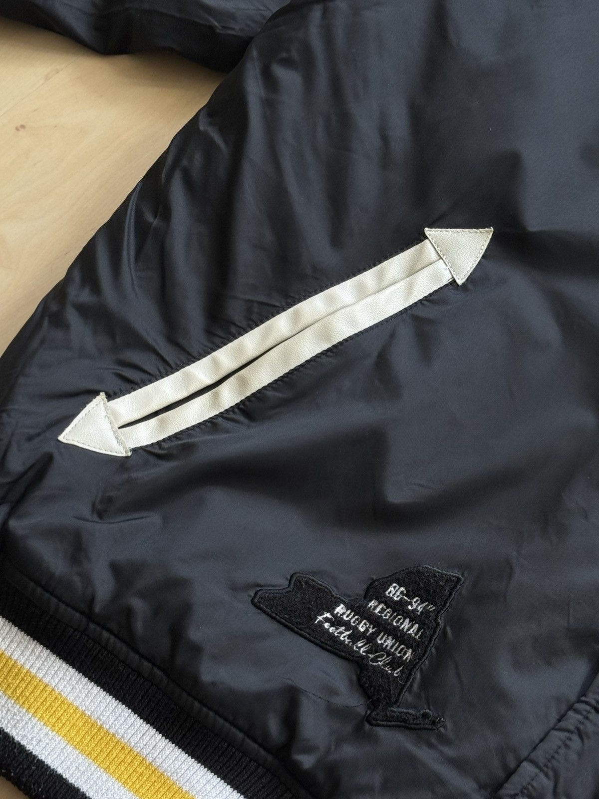 Japanese Brand Raw Blue college Baseball nfl bomber jacket Size US XXL / EU 58 / 5 - 7 Thumbnail