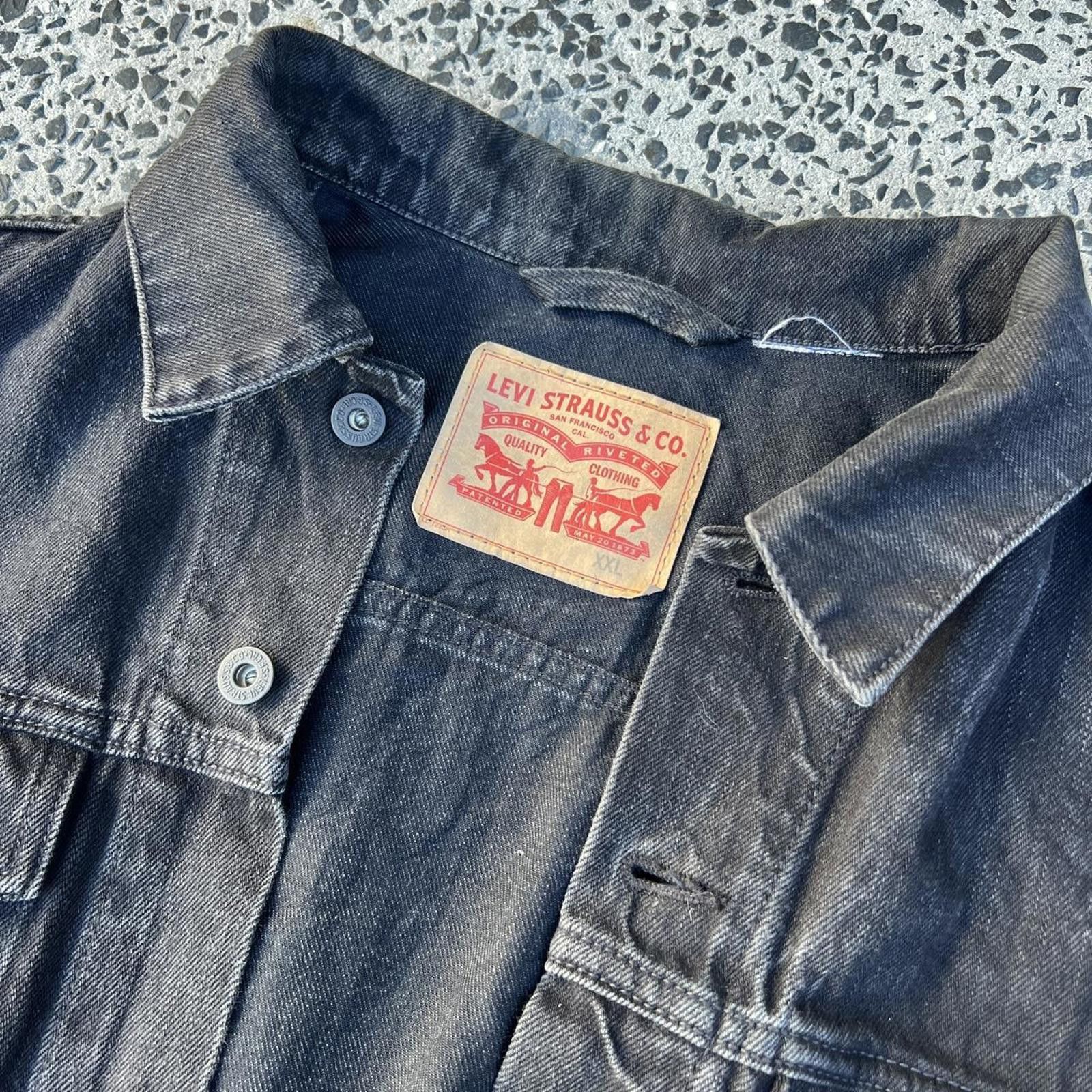 Levi's Vintage Levi’s Black Denim Jacket 🧥 Size US XL / EU 56 / 4 - 3 Thumbnail