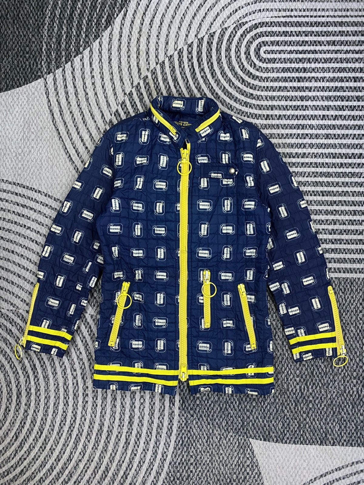 Japanese Brand Vtg Toyota Sport Corner By Tetsu Navy Quilted Zip Jacket Size US S / EU 44-46 / 1 - 1 Thumbnail