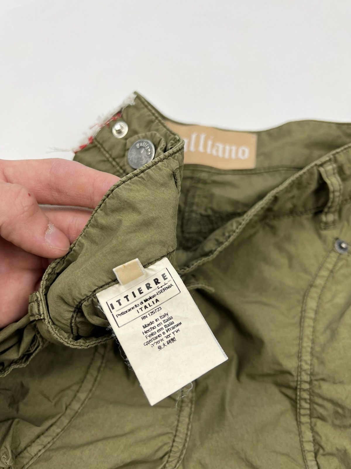 John Galliano Galliano Fighters Club Cargo Women’s Made in Italy Pants Size 27" / US 4 / IT 40 - 8 Thumbnail