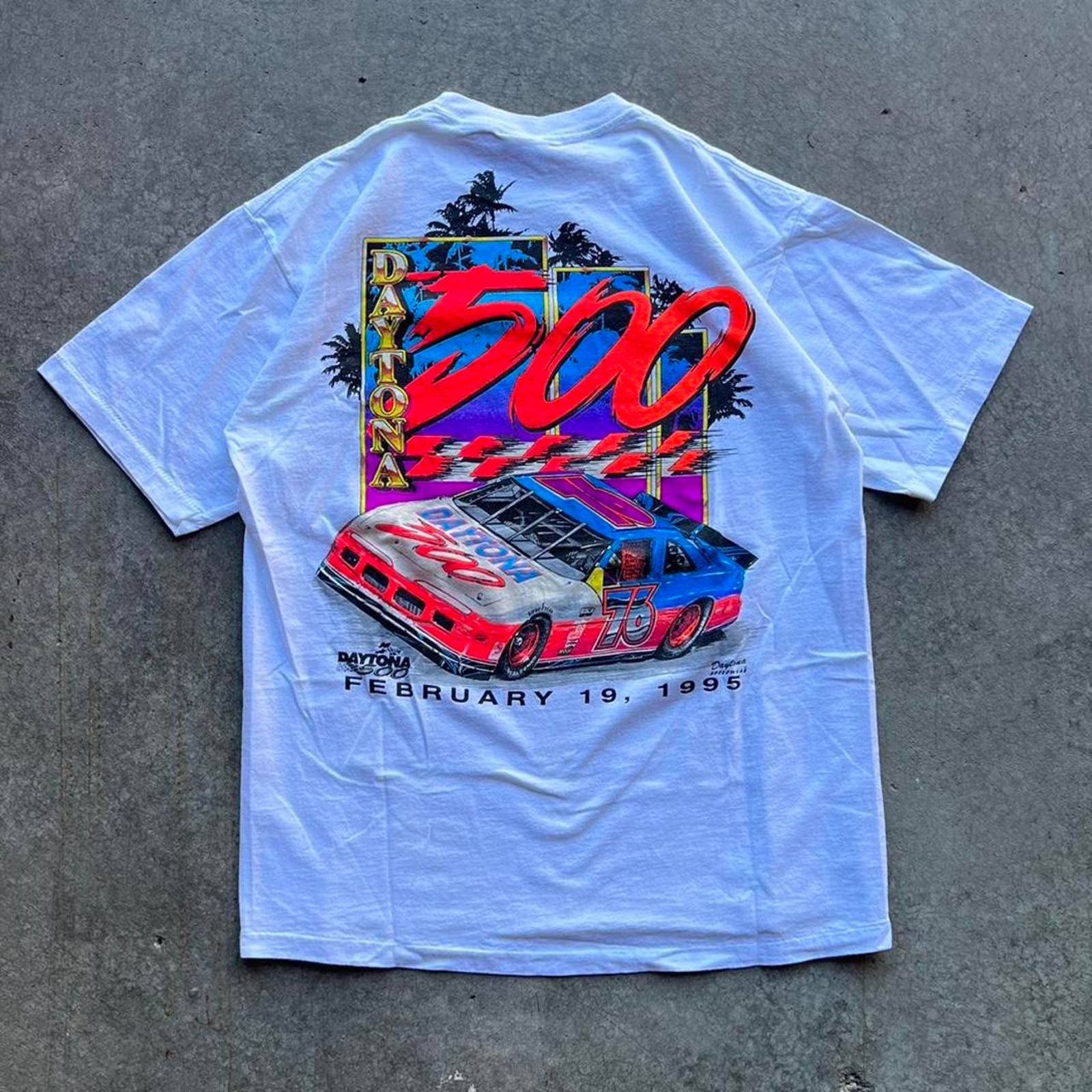 NASCAR Vintage Daytona 500 Graphic T-Shirt For Men - Officially Licensed Racing Tee - View #9