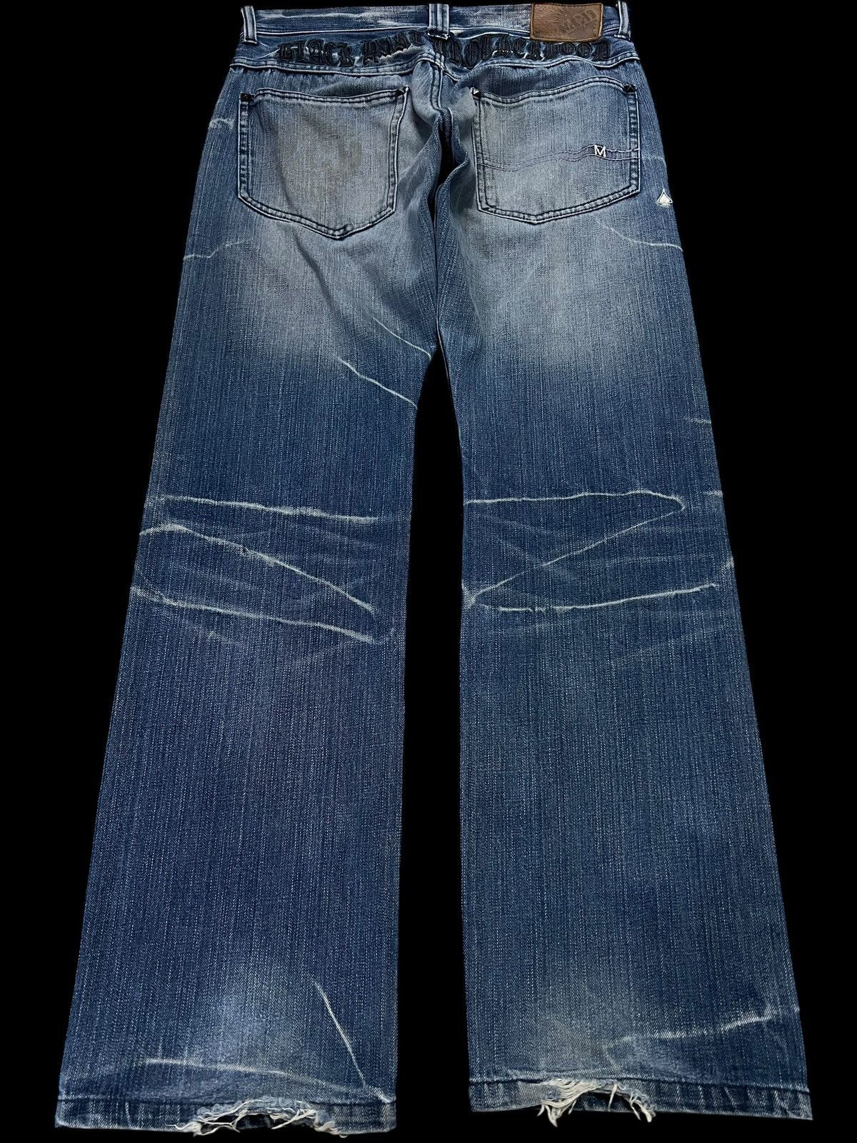 Japanese Brand 💥Baggy💥MCD Faded Punk Jean Very Rare Size US 32 / EU 48 - 2 Thumbnail
