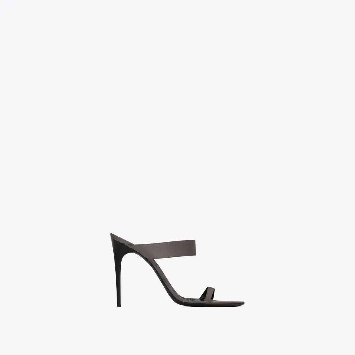 Saint Laurent Paris o1s1wg111024 Melody Sandals in Shiny Leather in Storm Grey Size US 7 / IT 37 - 1 Thumbnail
