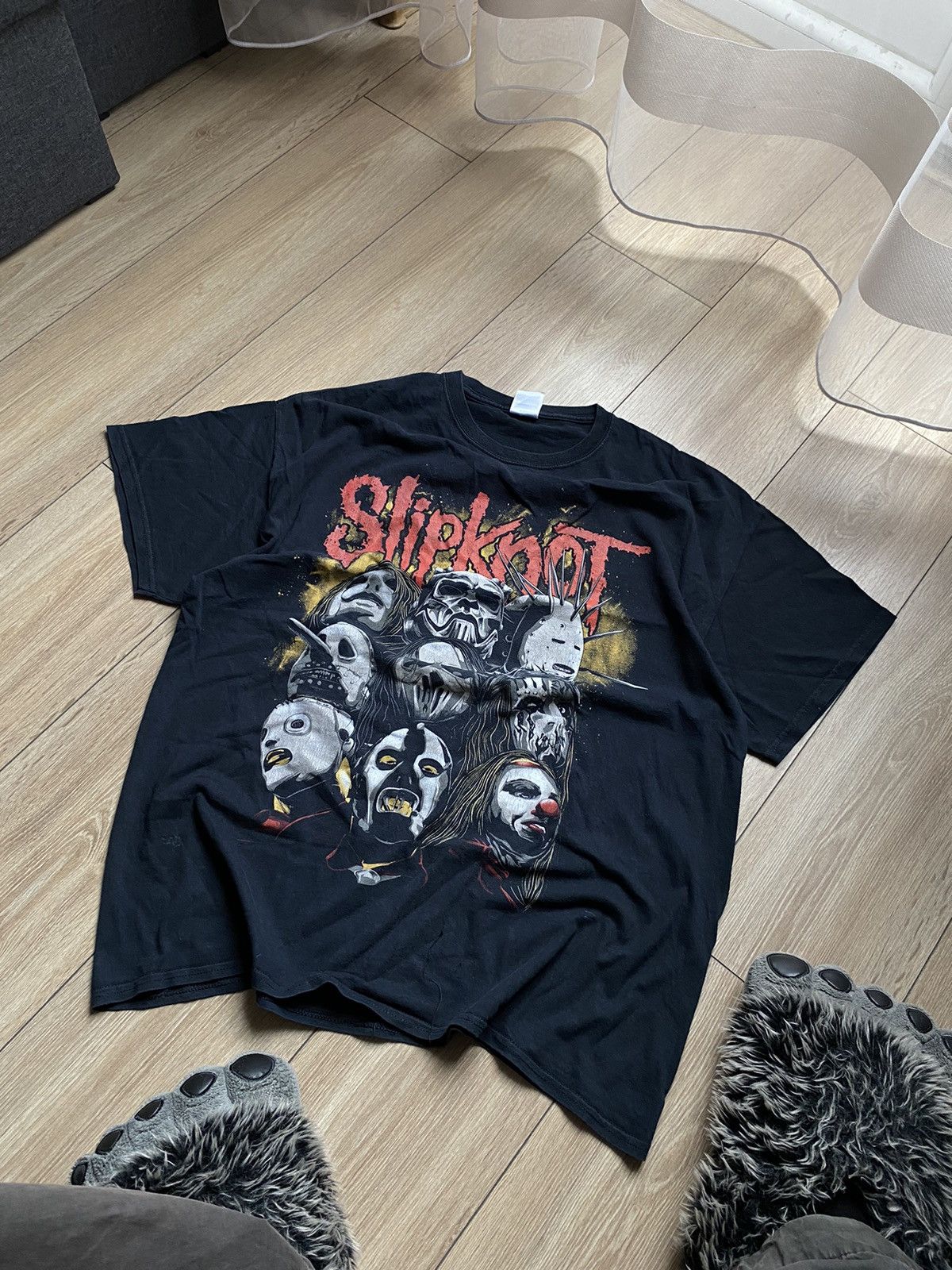 Slipknot × Vintage 🎸SLIPKNOT 00’S ROCK BAND TEE Size US XL / EU 56 / 4 - 1 Thumbnail