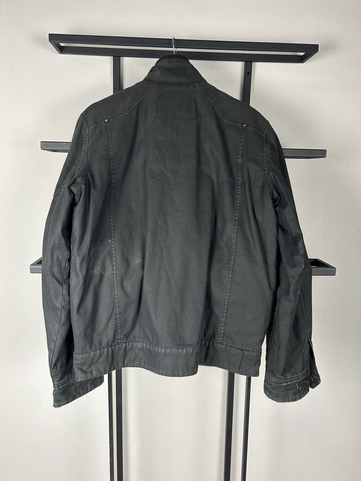 Japanese Brand VTG Avant Garde Rick Owens Style Cargo WAX Bomber Jacket 90s Size US M / EU 48-50 / 2 - 11 Thumbnail
