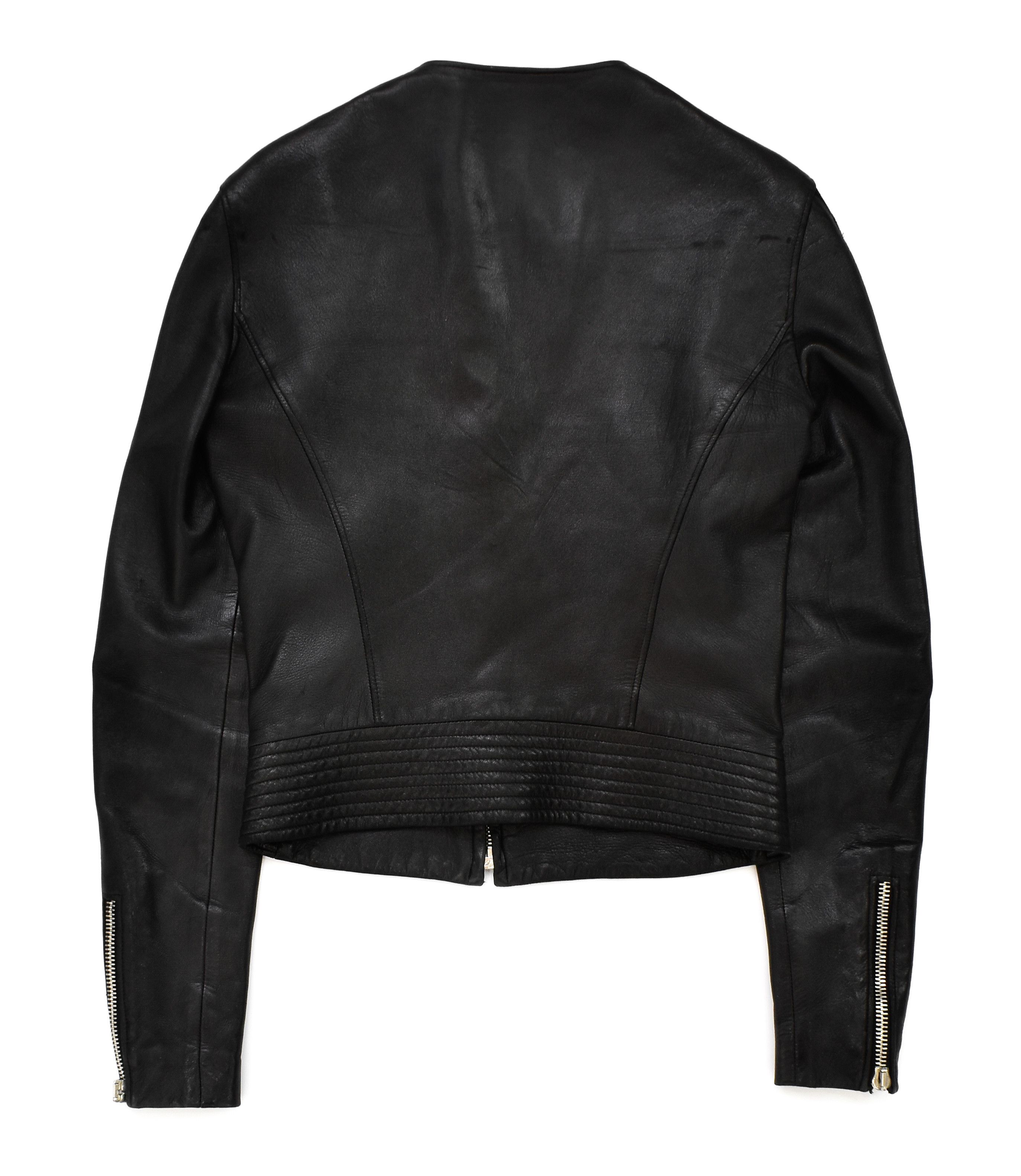 Versace RARE! Gianni Versace 2002 Gothic Leather Jacket Sleeves Logo Size S / US 4 / IT 40 - 7 Thumbnail