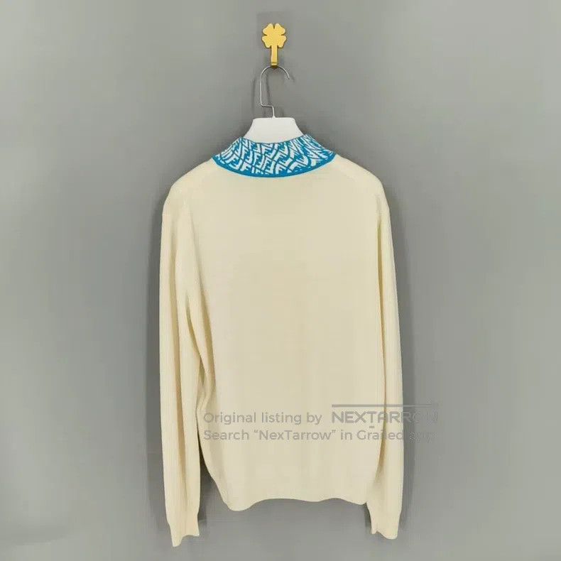 Fendi Fendi Beige with logo cashmere sweater Size US M / EU 48-50 / 2 - 2 Thumbnail