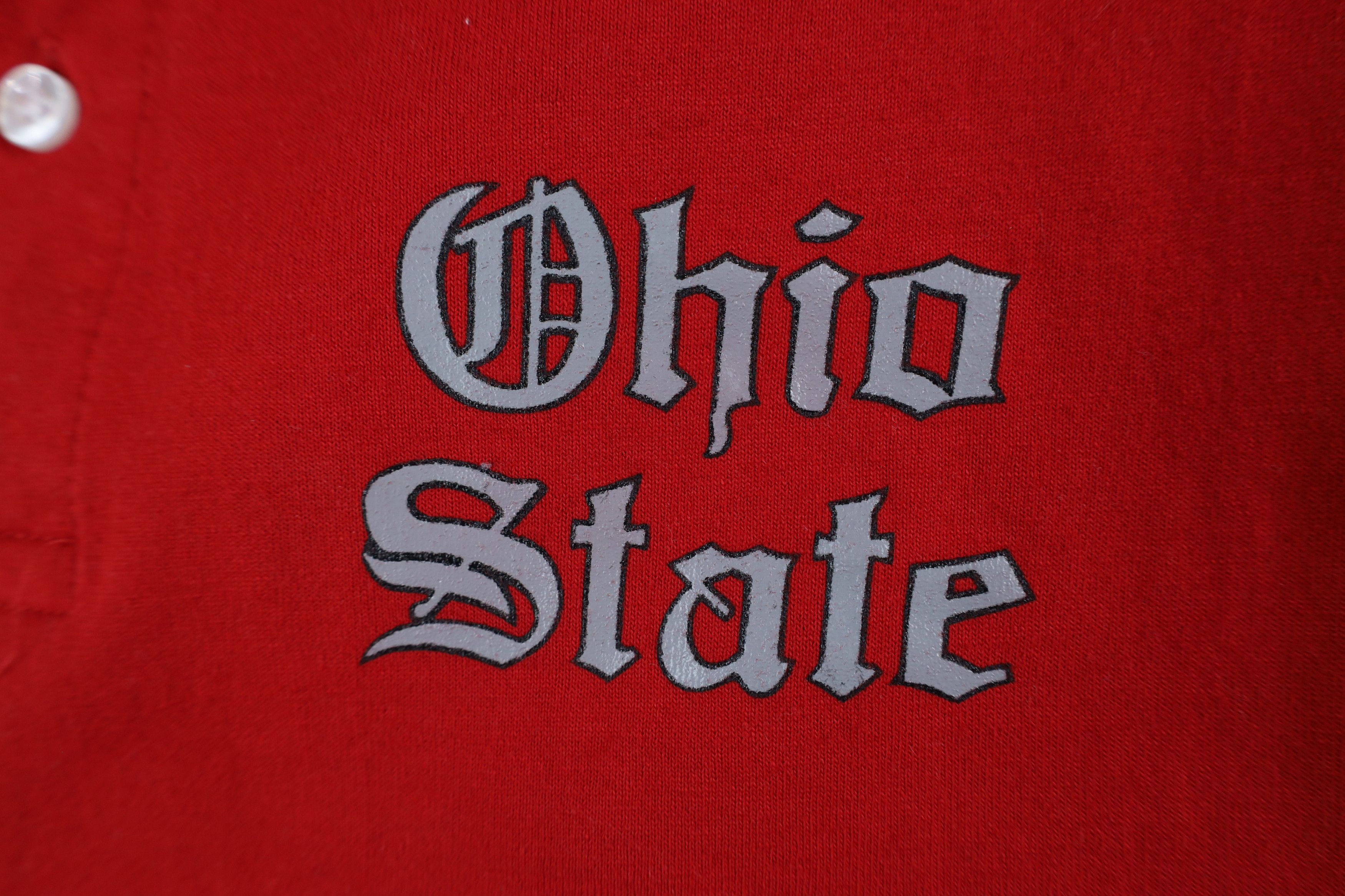 Vintage Vintage 90s Old English Ohio State University Polo Shirt USA Size US M / EU 48-50 / 2 - 4 Thumbnail