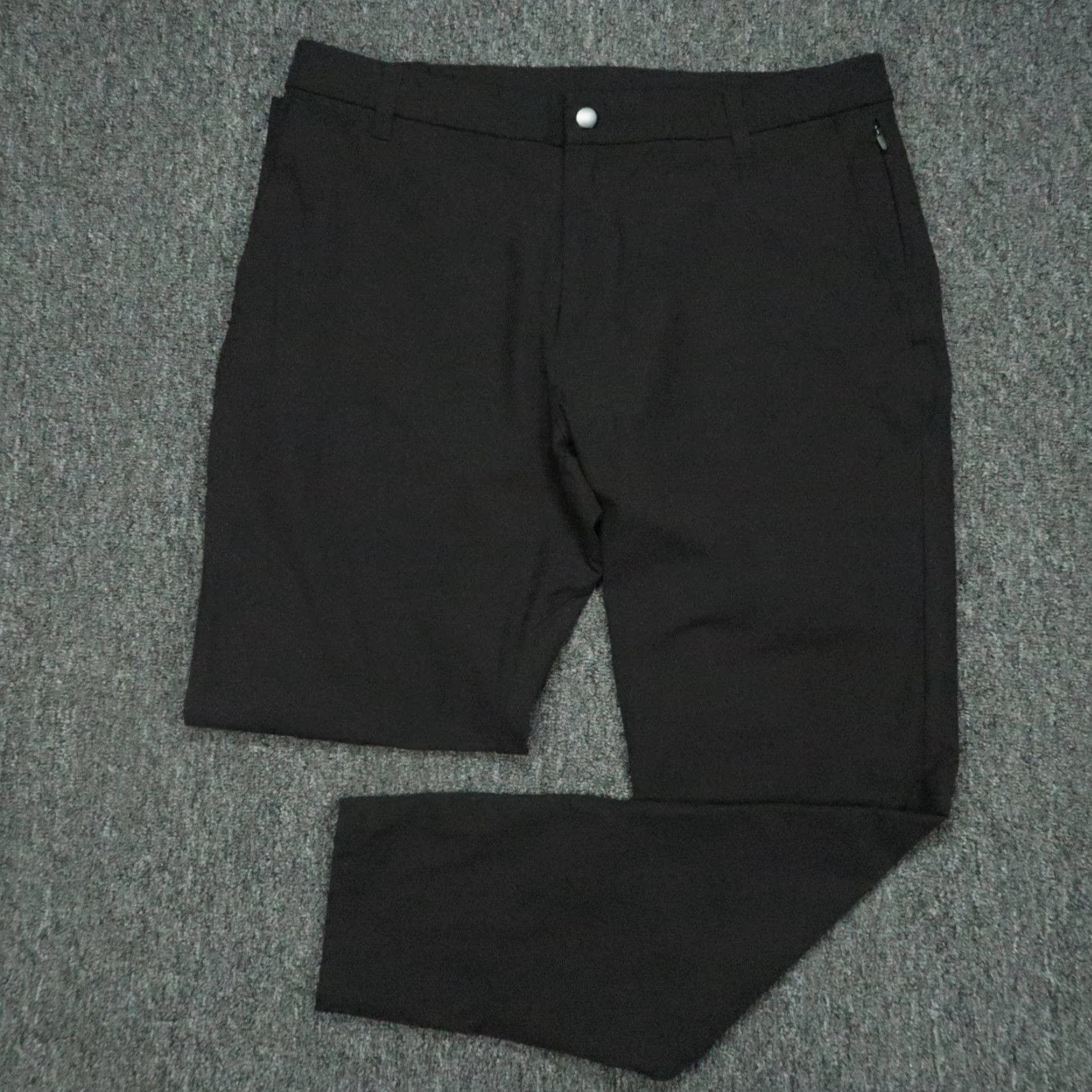Lululemon Lululemon Commission Pants Men 36x31 Black Classic 5-Pocket Chino Trousers Warpstreme Regular Fit Front Flat Back Size US 36 / EU 52 - 2 Thumbnail