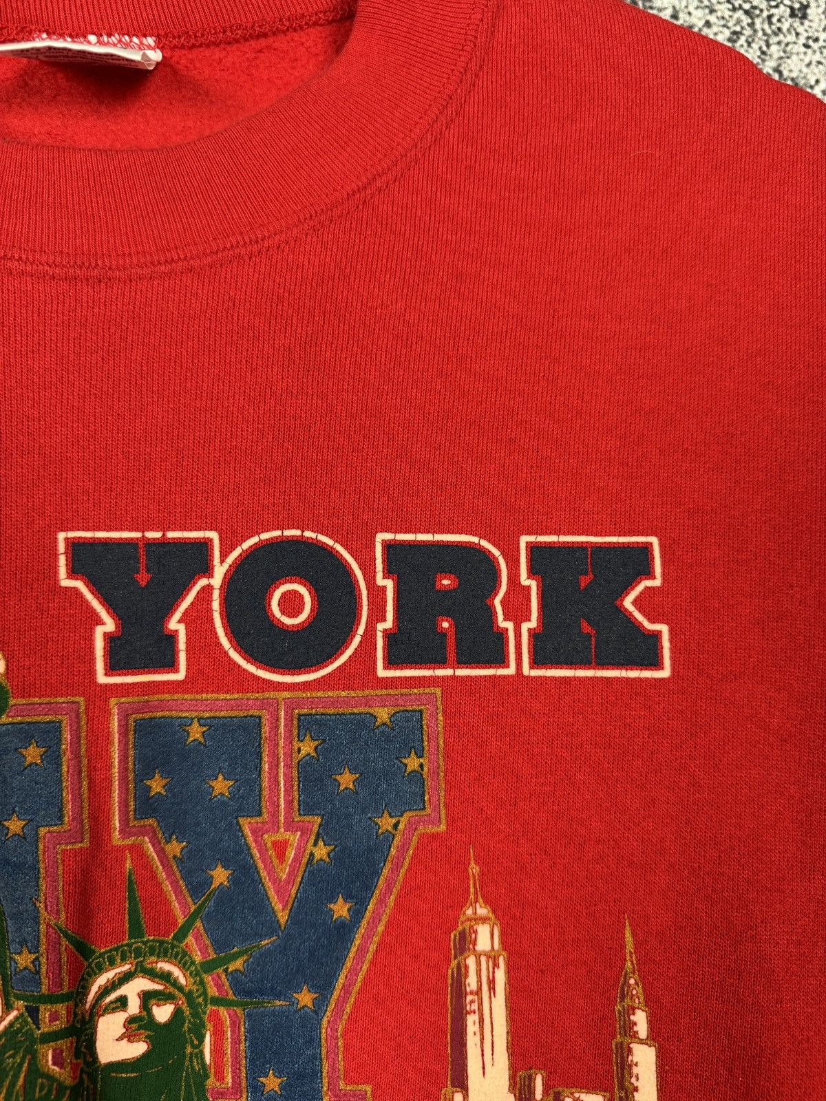 Vintage New York Vintage 90s Sweatshirt Statue of Liberty USA Size L Size US L / EU 52-54 / 3 - 5 Thumbnail