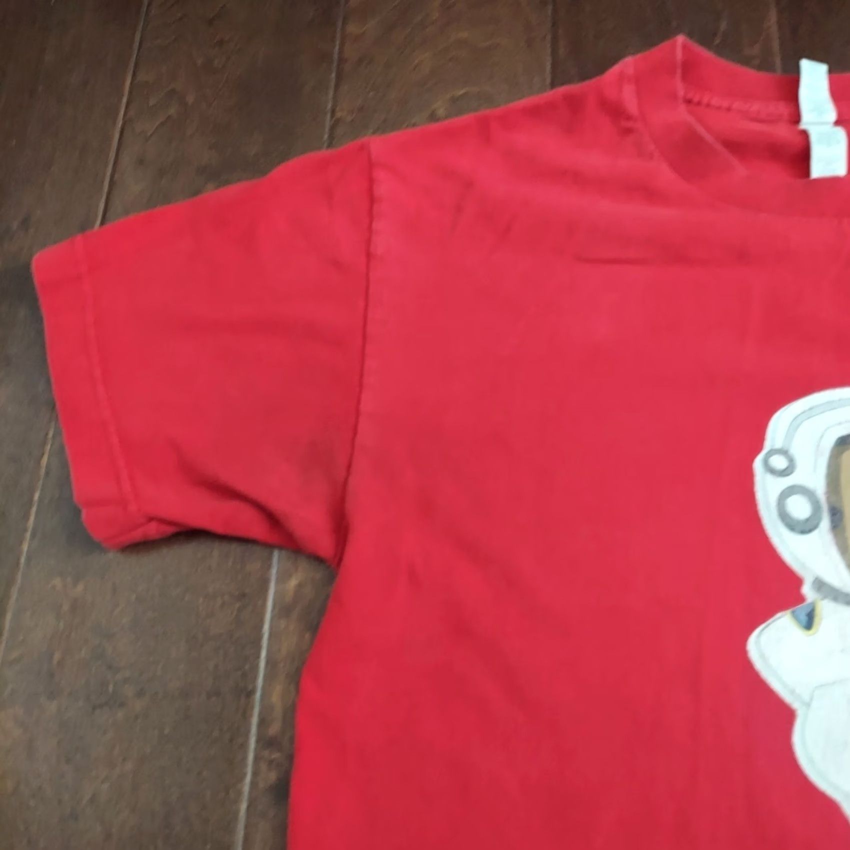 Vintage Alstyle Apparel & Activewear T-Shirt Men Red Astronaut Graphic Cigar Crew Neck Short Sleeve Size M Size US M / EU 48-50 / 2 - 5 Thumbnail