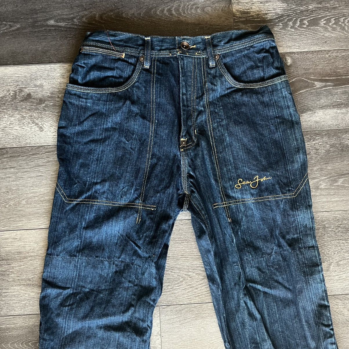 Sean John × Vintage Vintage 2000s Sean John Baggy Straight Denim Jeans 30x30 Y2K Size US 30 / EU 46 - 4 Thumbnail