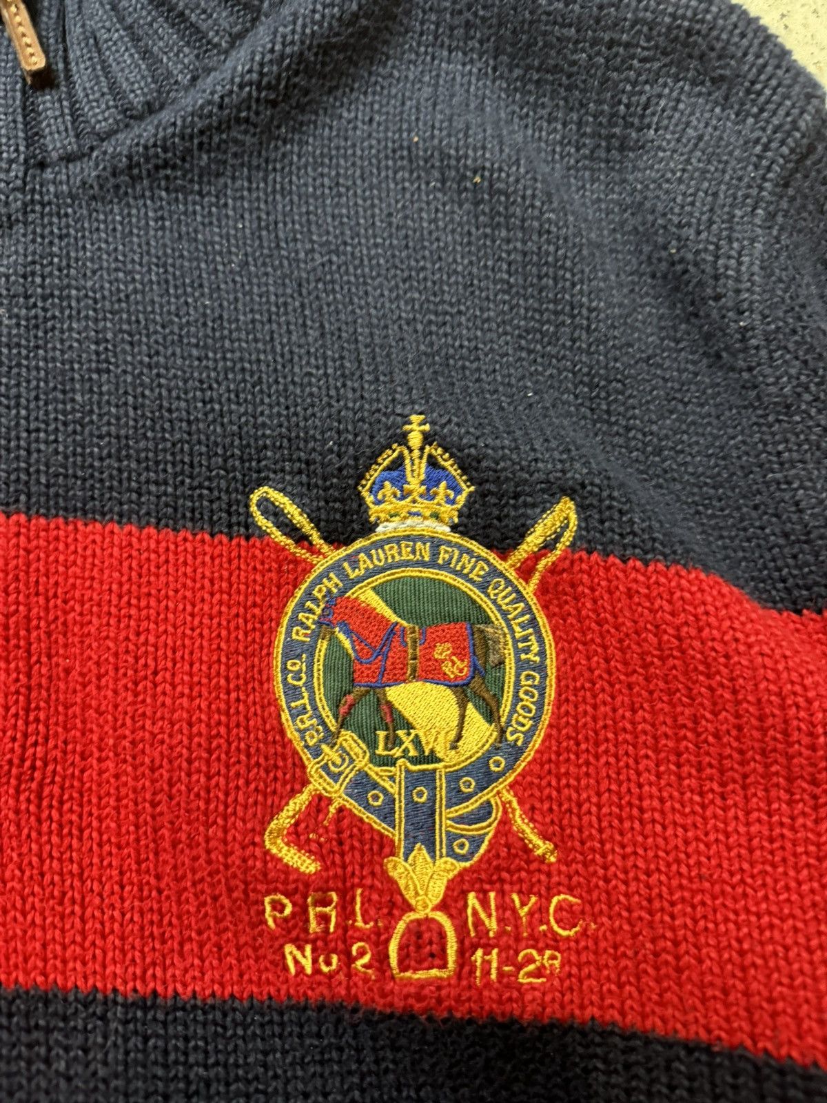 Polo Ralph Lauren × Vintage Vintage Y2K Polo Ralph Lauren Knitted Embroidered logo Sweat Size US M / EU 48-50 / 2 - 4 Thumbnail