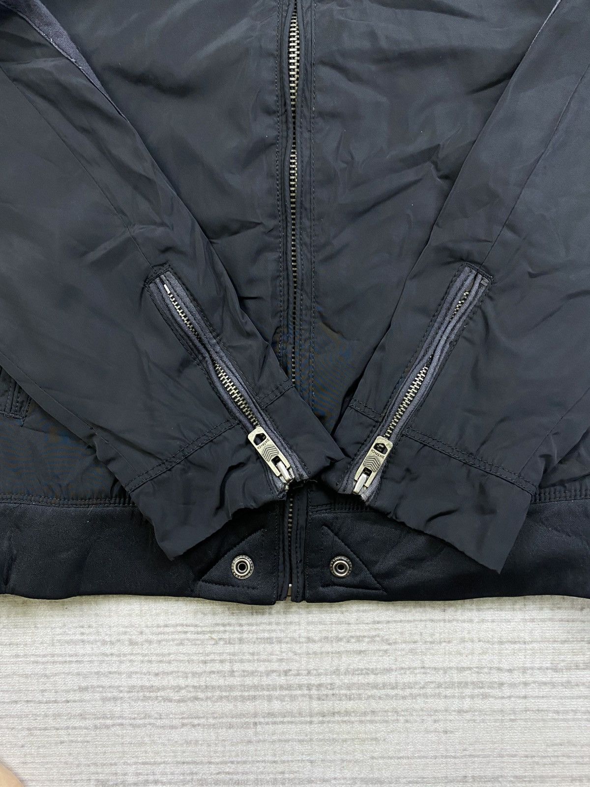 Diesel × Japanese Brand × Vintage Vintage Diesel.Co Slim Stripe Fullzip Biker Jacket Size US M / EU 48-50 / 2 - 11 Thumbnail