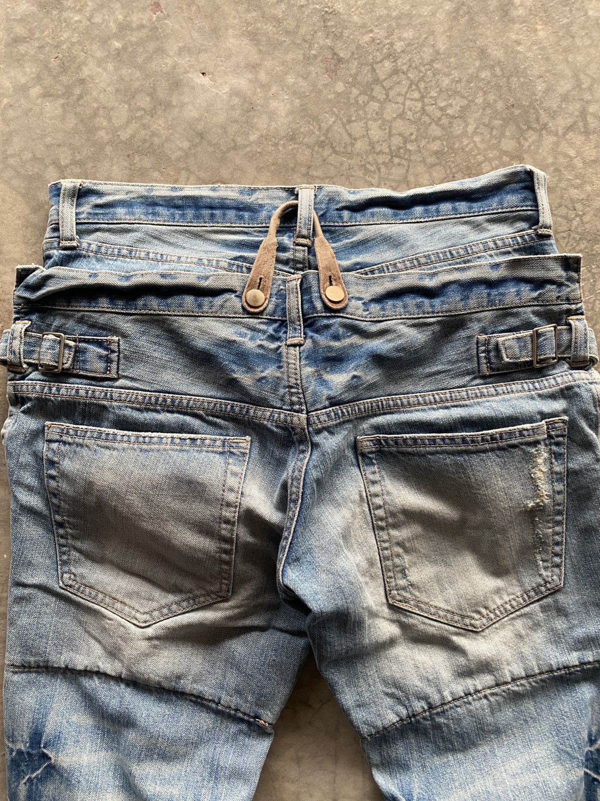 PPFM PPFM Double waist blue denim Size US 33 - 12 Thumbnail
