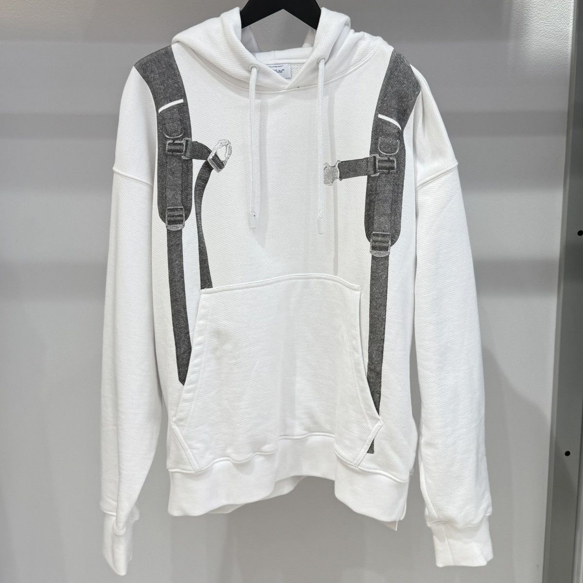 Off-White Off-White Men's Backpack Skate Popover Hoodie in White Size US XL / EU 56 / 4 - 1 Thumbnail