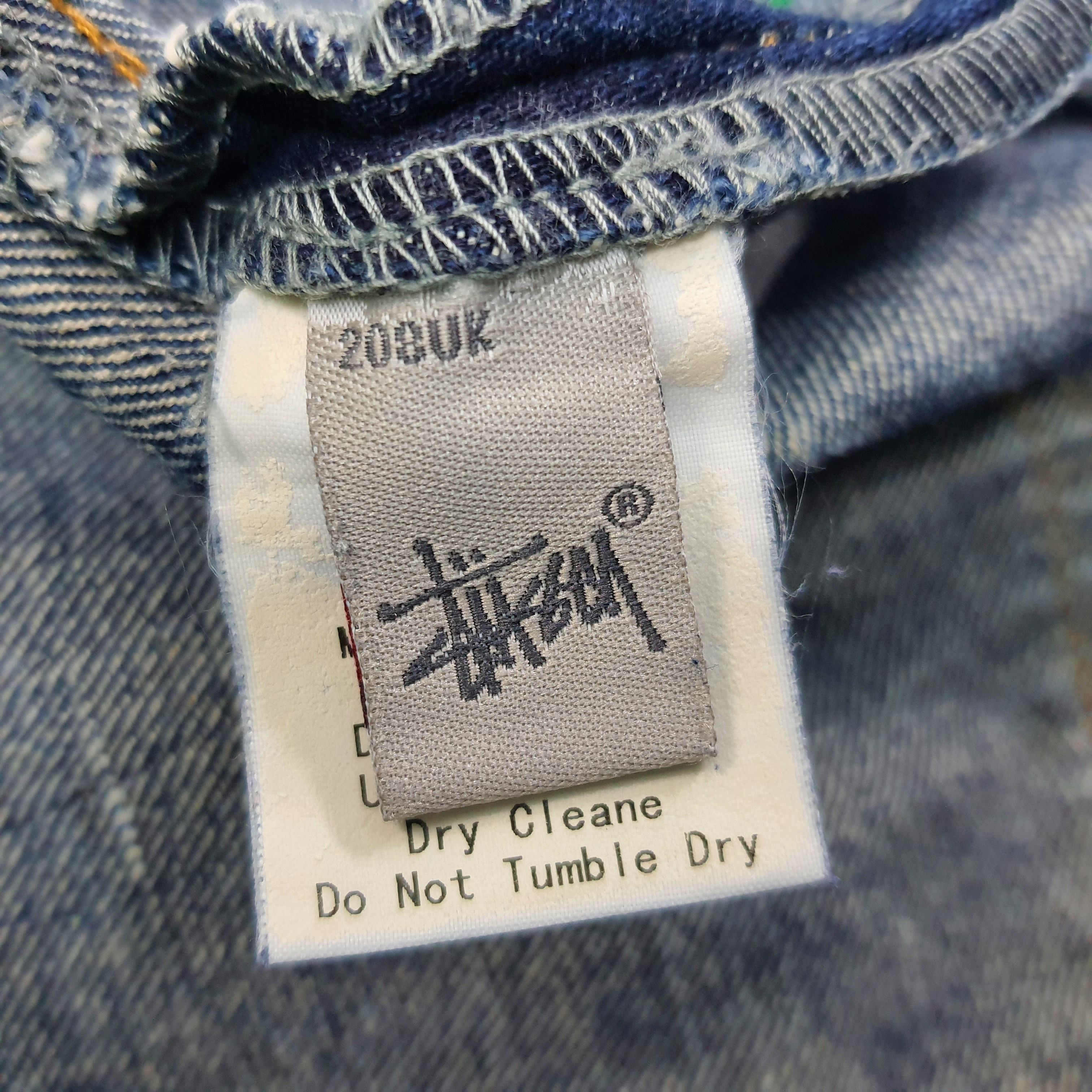 Stussy Vintage Rare Stussy x Futura Custom Logo Jeans C228N33 Size US 27 - 8 Thumbnail