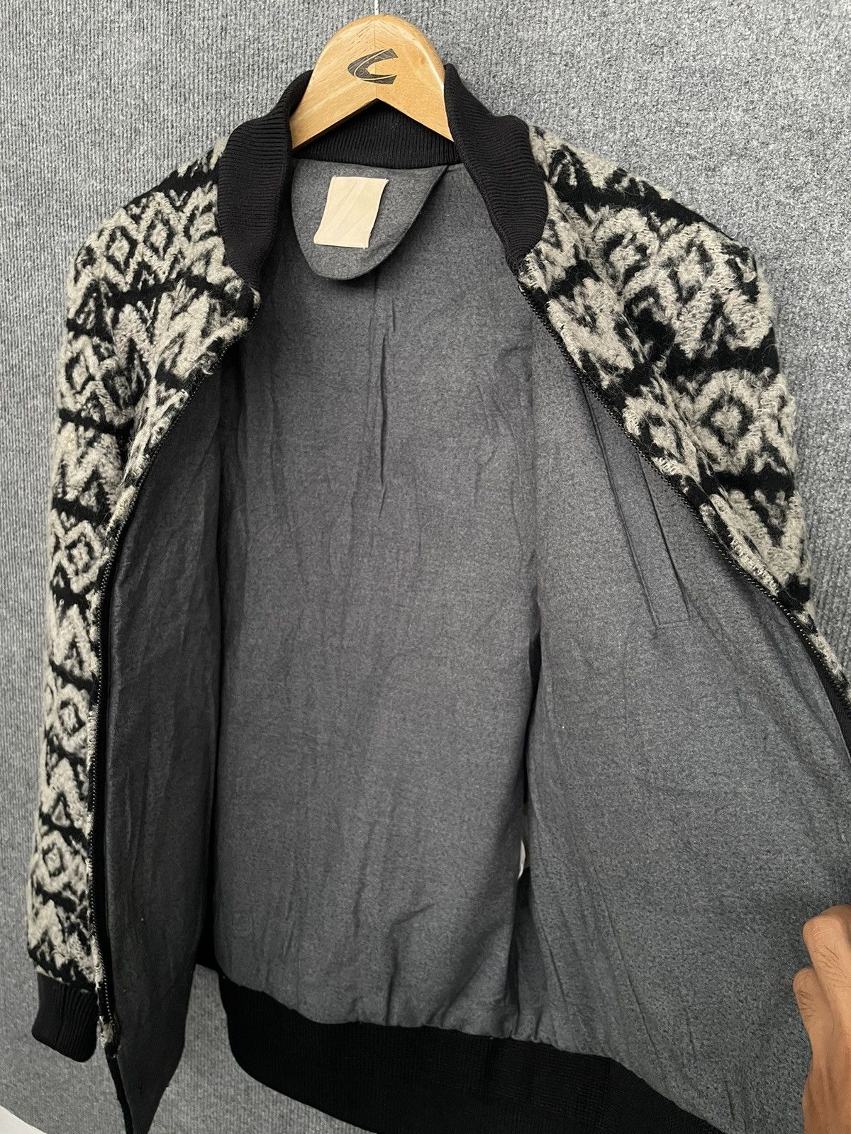FACTOTUM × If Six Was Nine × Le Grande Bleu (L.G.B.) Factotum Wool Bomber Jacket Riri Zipper Size US S / EU 44-46 / 1 - 8 Thumbnail