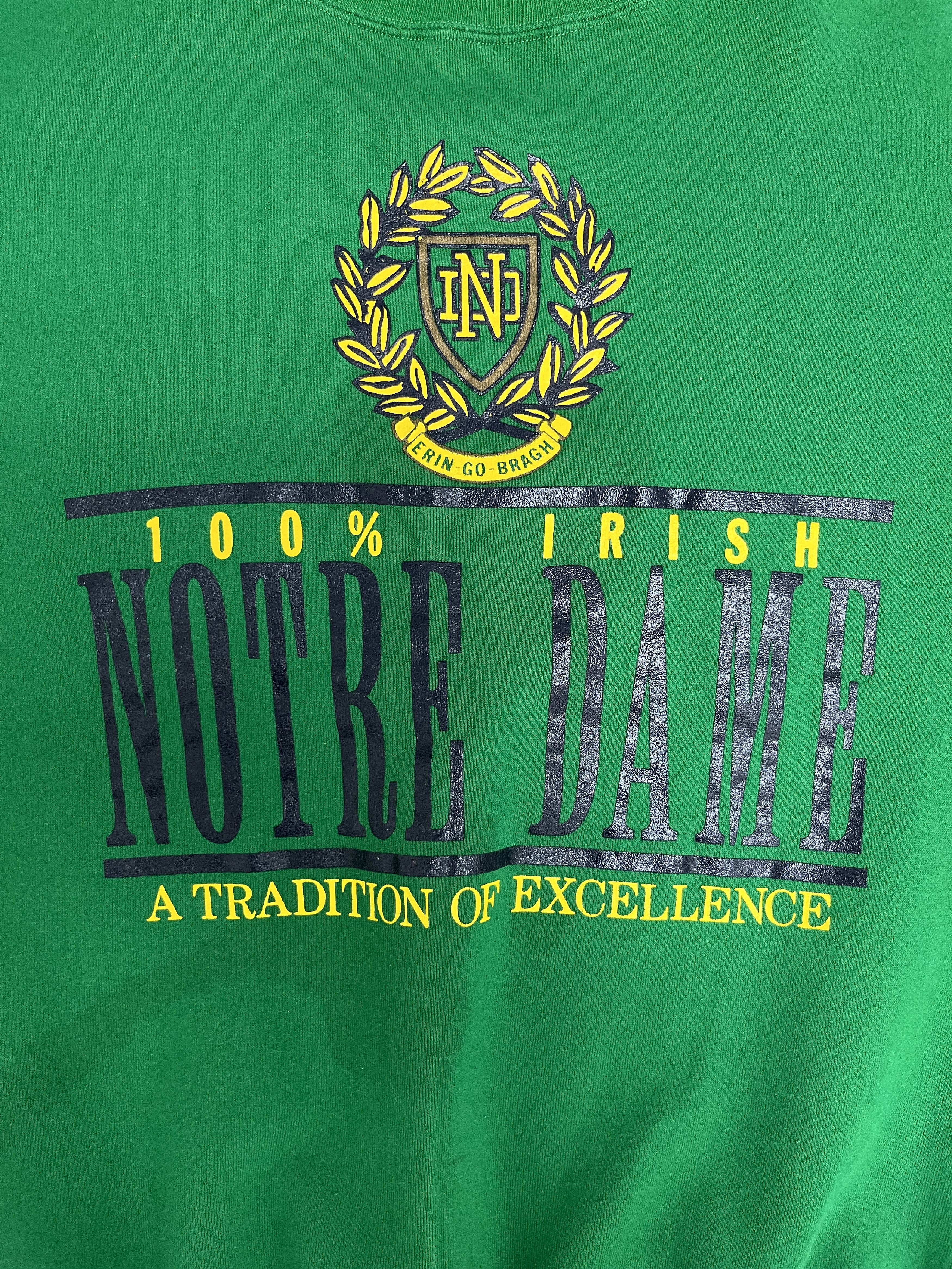Vintage Notre Dame Fighting Irish Vintage Crewneck Sweater Size US XL / EU 56 / 4 - 2 Thumbnail
