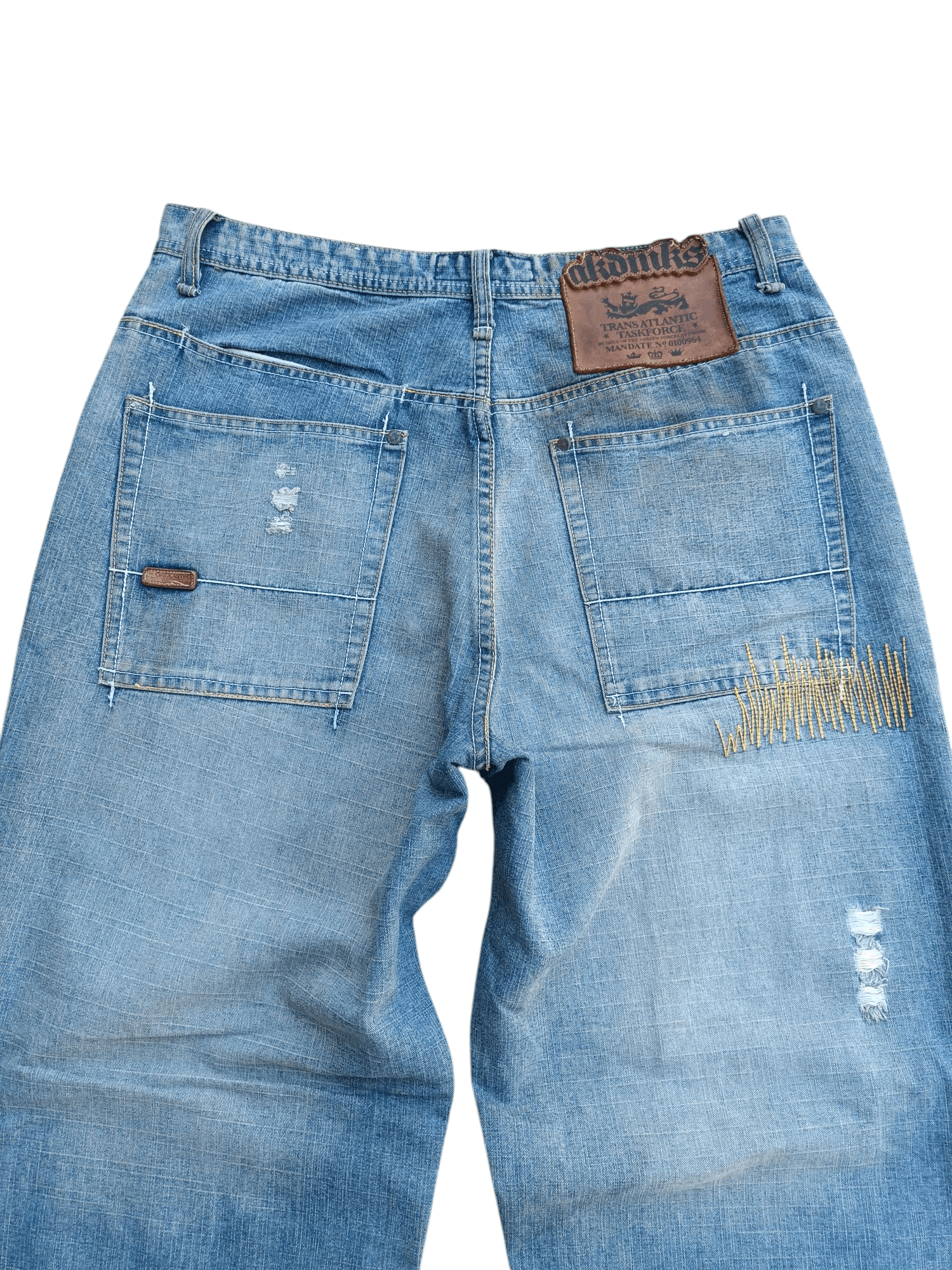 Akademiks Vintage Akademiks Loose Baggy Straight Leg Big Logo Jeans Size US 32 / EU 48 - 21 Thumbnail