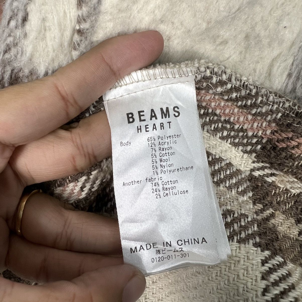 Beams Japan BEAMS HEART Checked Flannel Jacket #4158-C190 Size US L / EU 52-54 / 3 - 14 Thumbnail