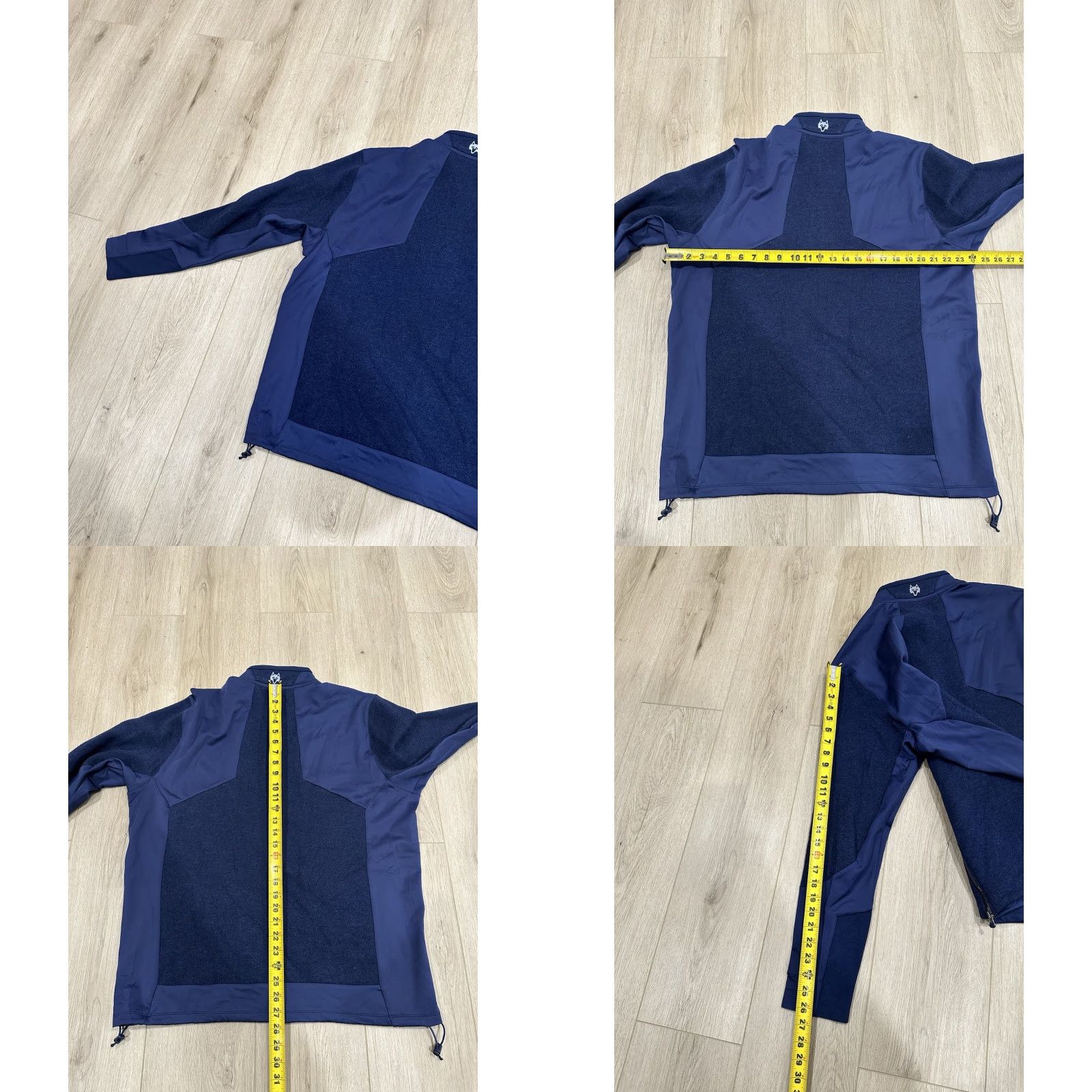 Vintage Greyson Sequoia Luxe Jacket Mens XL Navy Blue Wool Full Zip Golf Outdoor Activewear Casual Travel Anti-Microbial & Anti-Odor Lightweight Short Zip Size US XL / EU 56 / 4 - 9 Thumbnail