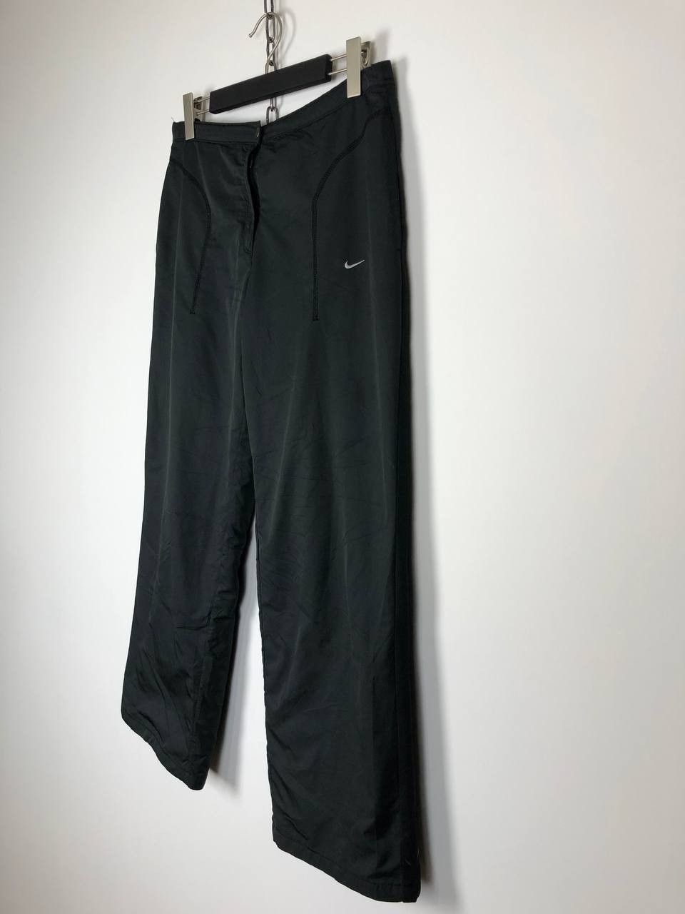 Nike Nike Vintage Drill Pants Streetwear Black Swoosh Logo Size US 33 - 6 Thumbnail