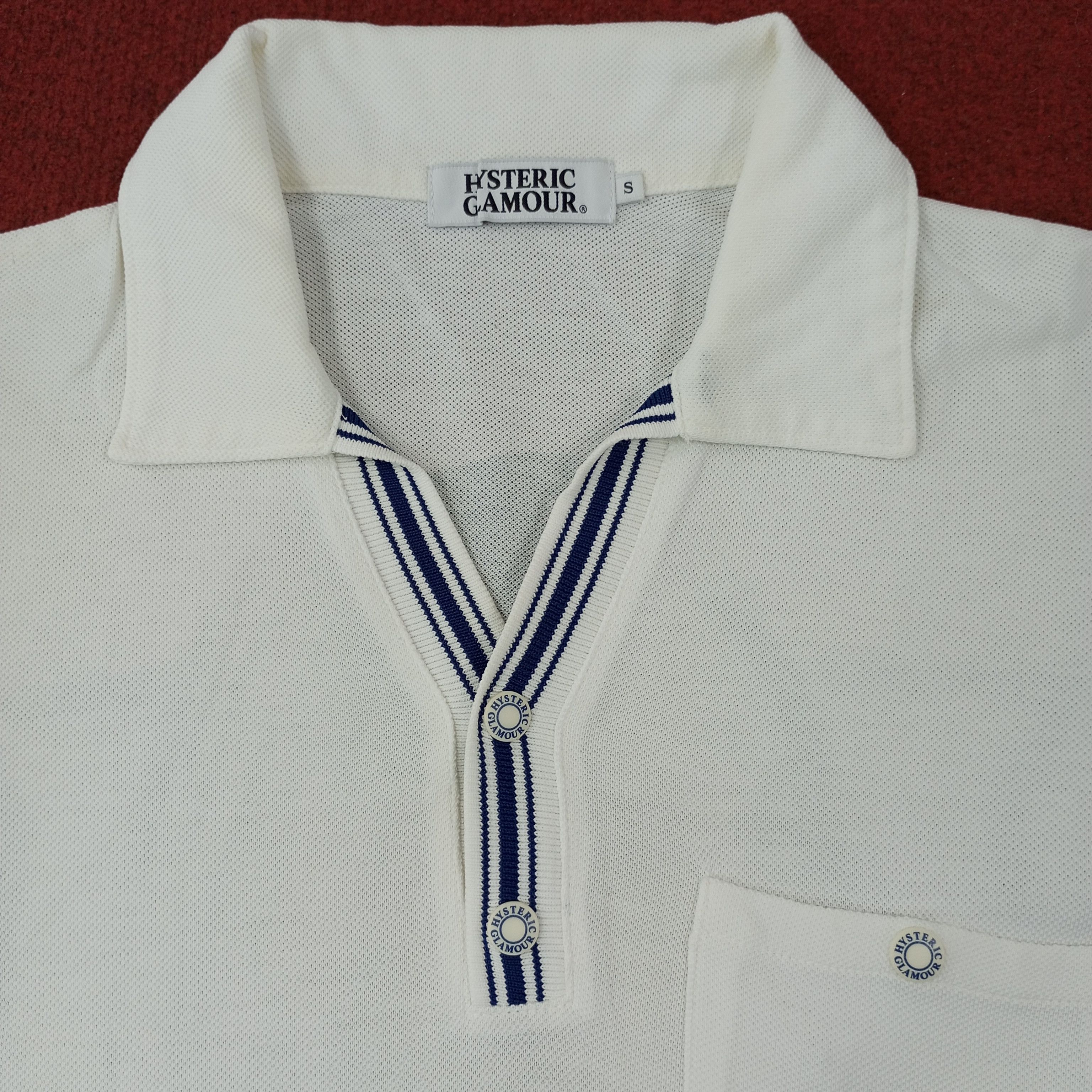 Hysteric Glamour × Japanese Brand × Vintage Hysteric Glamour Japanese Brand Polos c219n36 Size US XS / EU 42 / 0 - 4 Thumbnail